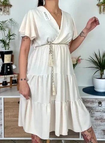 SOLDE Robe bohème fluide légère taille élastique taille unique - Italy moda - neuf