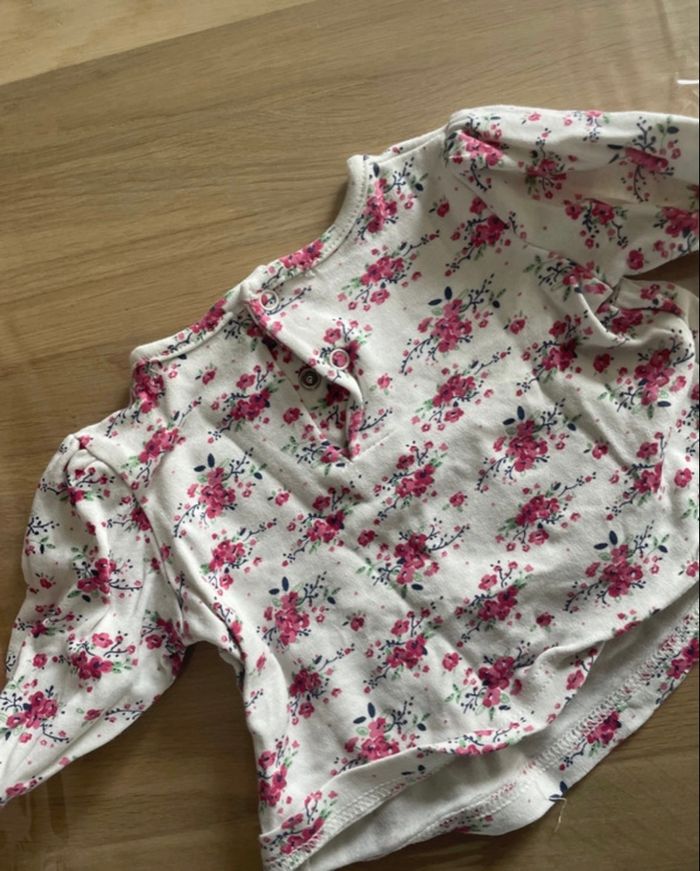 T-shirt haut manches longues fille 3 mois - photo numéro 3