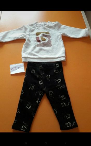 Ensemble douillet fille 12mois