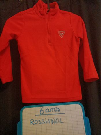 Polaire orange rossignol 6 ans 
