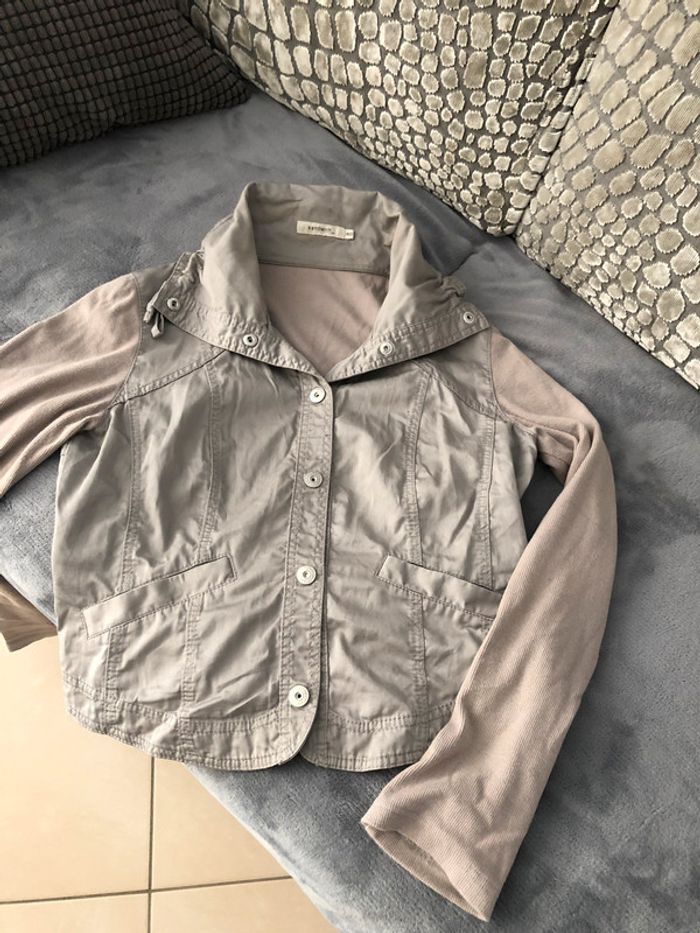 Veste femme sandwich grise