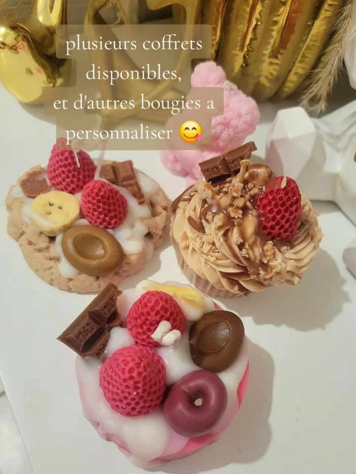 Coffret cadeaux bougies parfumés gourmandes - photo numéro 3
