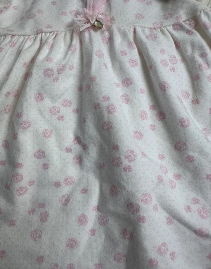 🌸 Robe rose à pois GYMP – Taille 1 mois - photo numéro 2