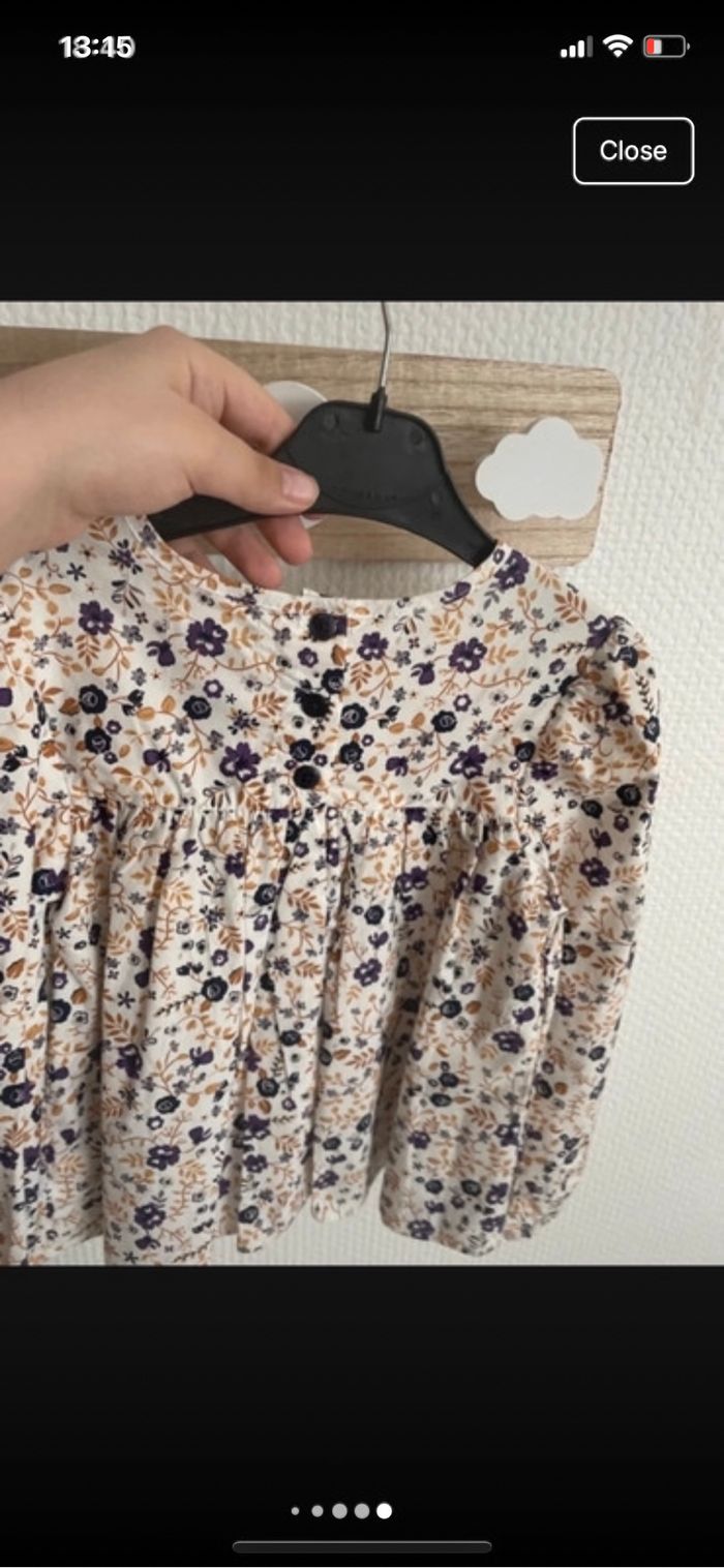 chemise à fleurs pour filles - photo numéro 5