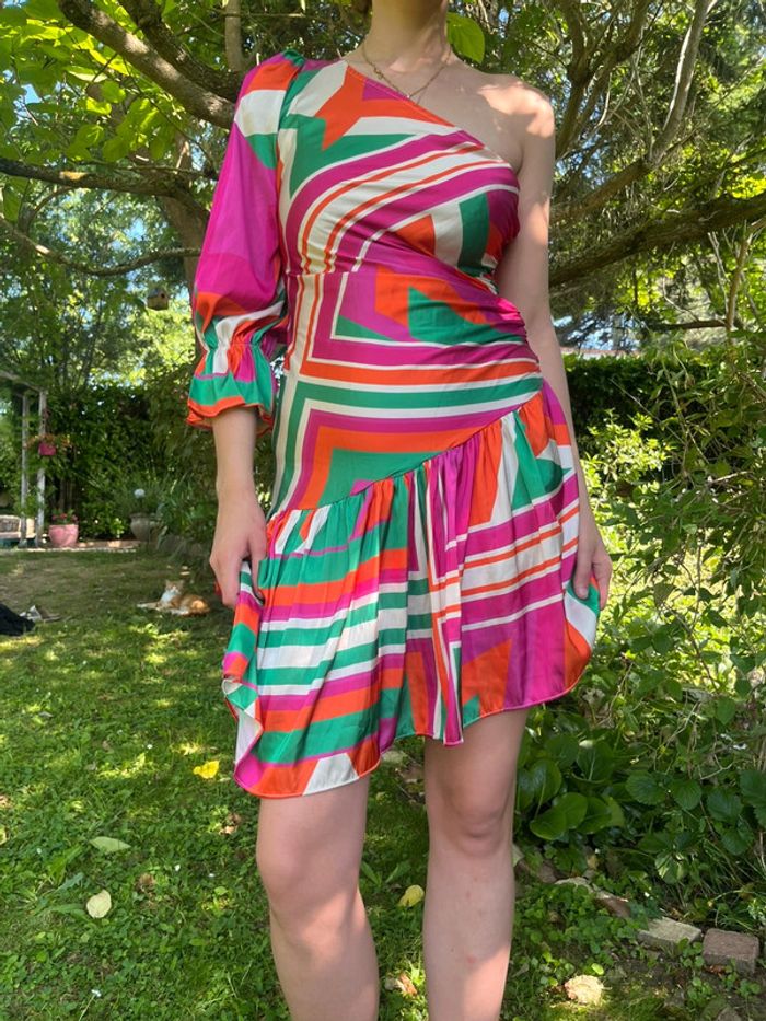 Robe rétro asymétrique bohème champêtre y2k 2000yer - photo numéro 2