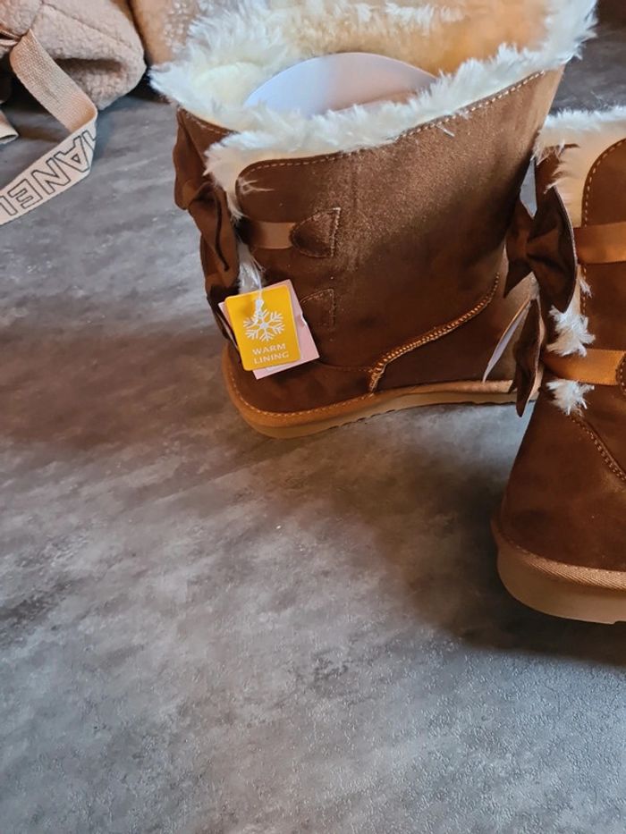Bottines suédine marron - photo numéro 2