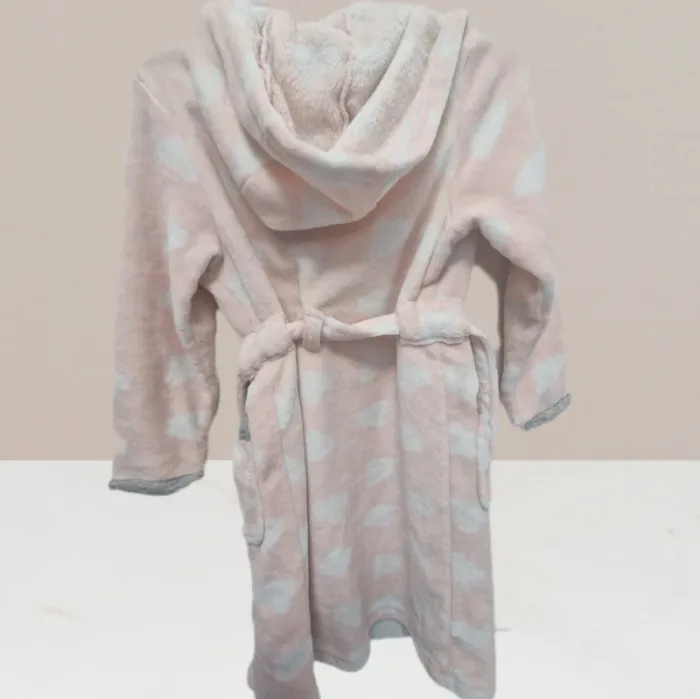 Peignoir doux rose & blanc - Orchestra - Taille 10 ans - photo numéro 4