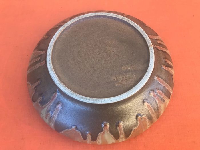 Coupe Céramique émaillée Denbac (Vierzon) Grès flammé à coulures - photo numéro 4