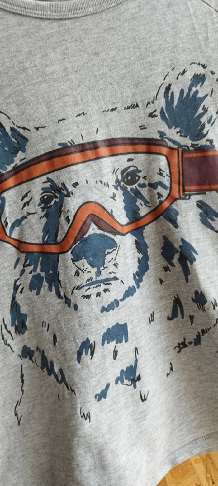 T-shirt manches longues ours - photo numéro 2