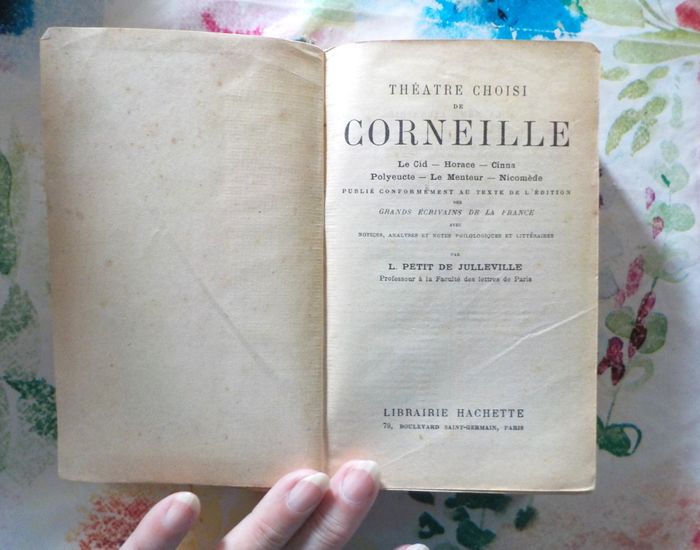 THEATRE CHOISI de CORNEILLE Librairie Hachette (1900 ?) - photo numéro 6