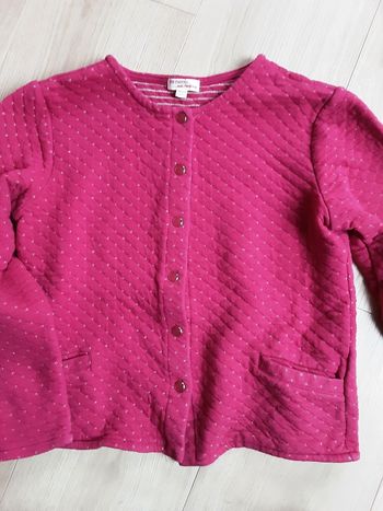 Gilet fille rose dpam 10ans