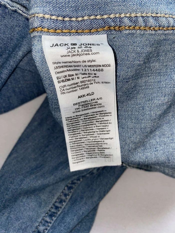 Chemise en jean jack & Jones taille M - photo numéro 7