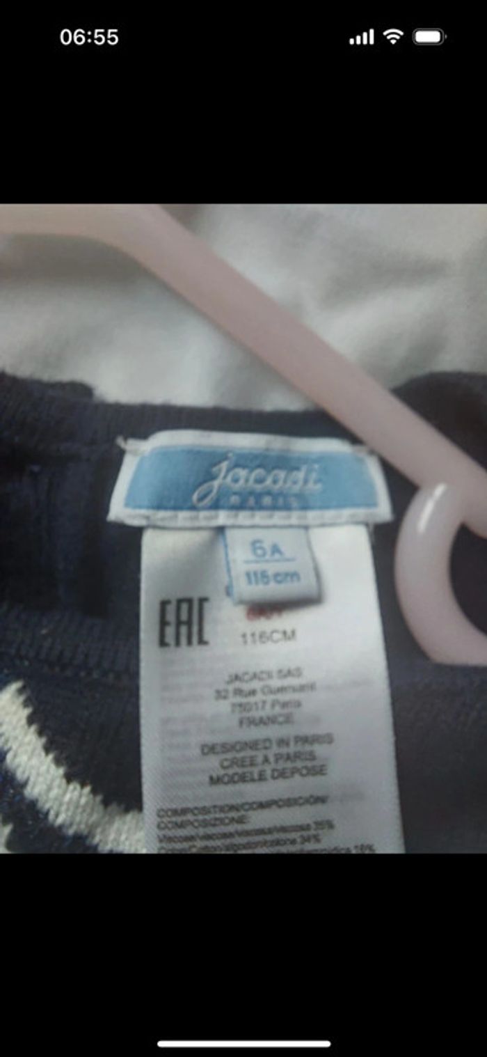 Pull Jacadi taille 6 ans - photo numéro 3
