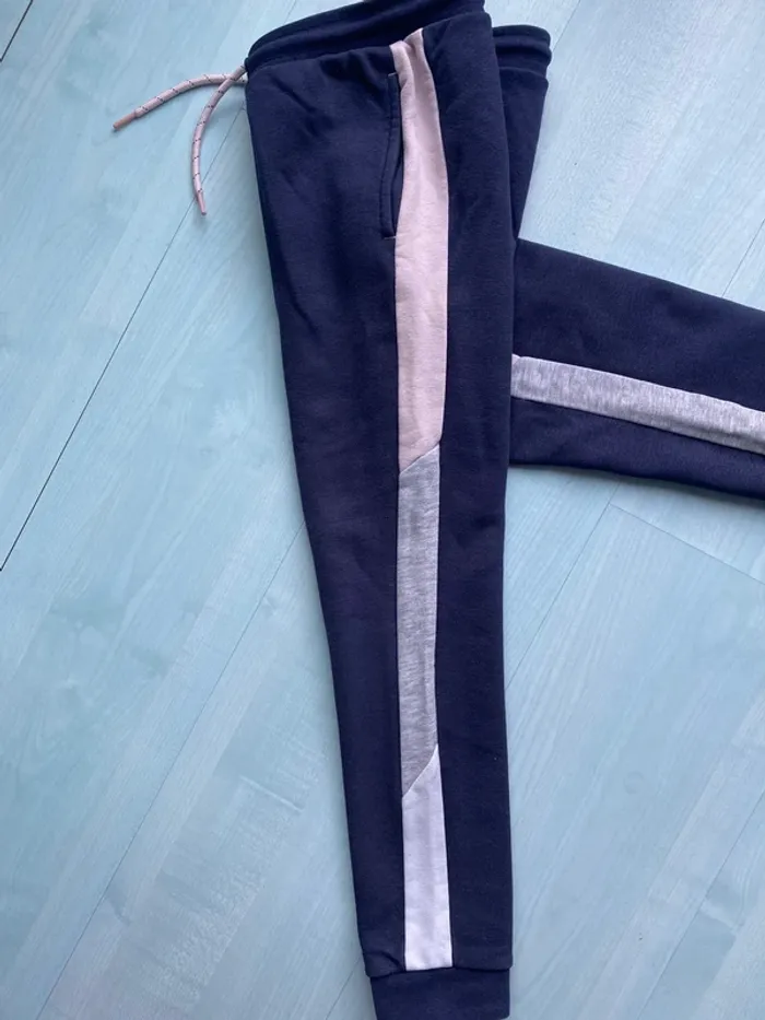 Pantalon de jogging fille bleu marine okaidi 7 ans - photo numéro 6