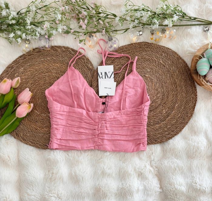 Top Zara rose taille M - photo numéro 5