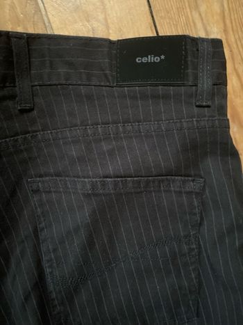 Jeans noir rayures W38 L32 Celio