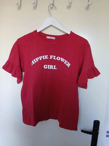 Tee-shirt manches courtes "à volants" Taille S