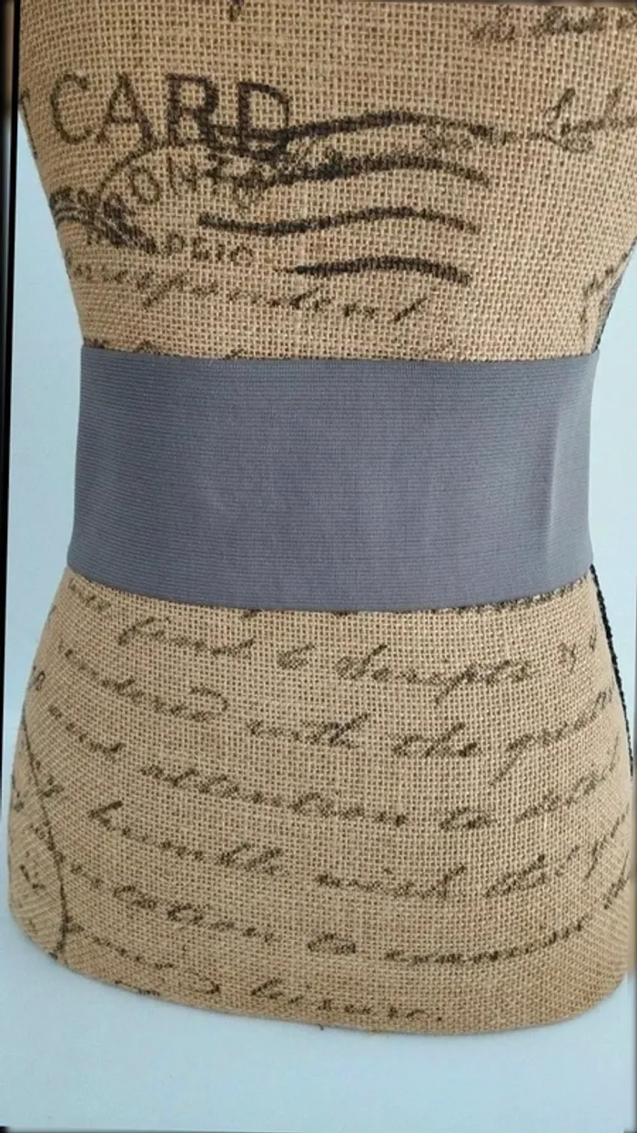 Ceinture élastique grise scratch 75 cm - photo numéro 6
