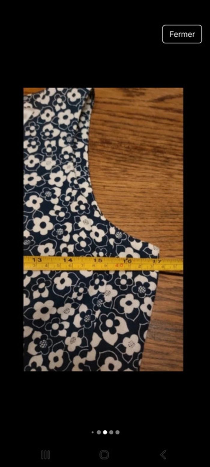 Robe bleu fleuries Essentiel Antwerp taille 38 - photo numéro 12