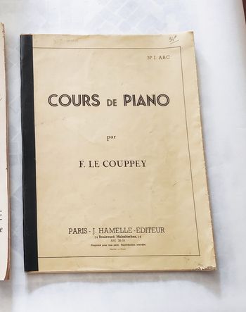 Cours de piano