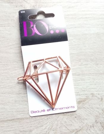💎 Barrette gros diamant rose gold "BO PARIS" 💎