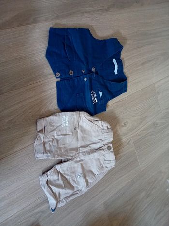 Bermuda et gilet 12mois