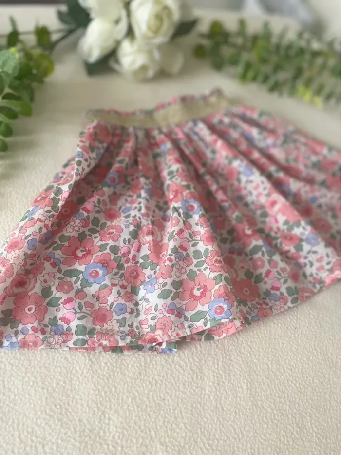 🌸 Jupe créatrice 4Pommes – Liberty Betsy Tuileries – Taille 2 ans 🌸 - photo numéro 2