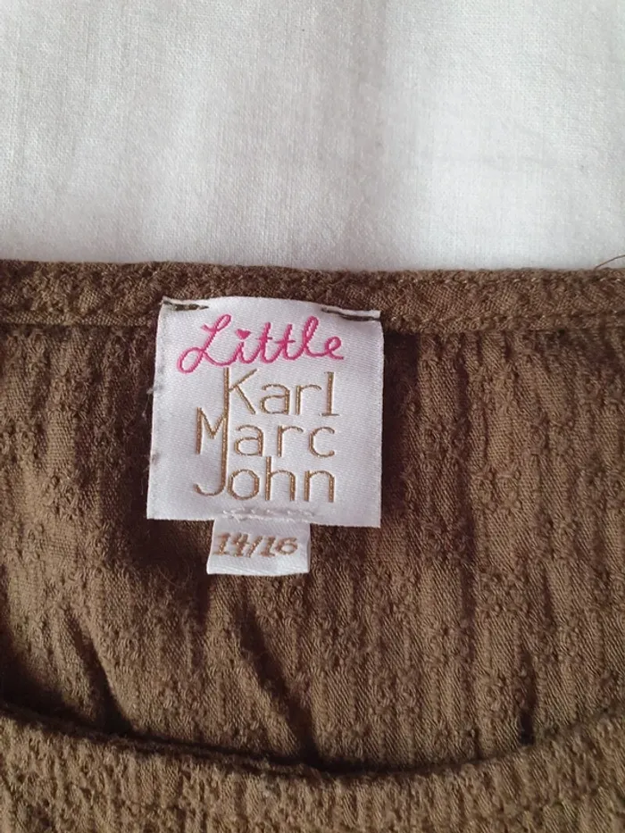 Blouse Little Karl Marc John kaki 14-16 ans - photo numéro 2