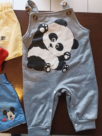 Lot short/salopette garçon 6 mois