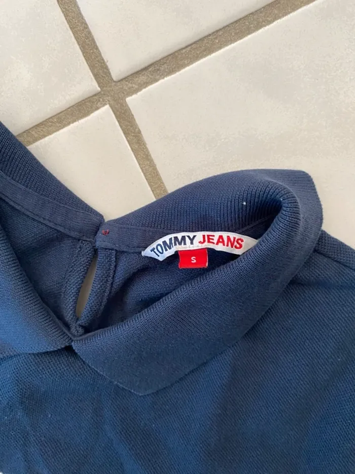 Robe polo Tommy Jeans bleu marine - Taille S - photo numéro 2