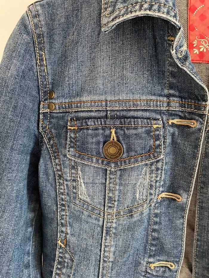Veste en jeans cache cache bleu - photo numéro 3