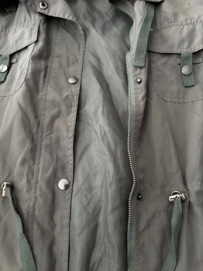 Veste kaki imitation militaire grande taille - photo numéro 7