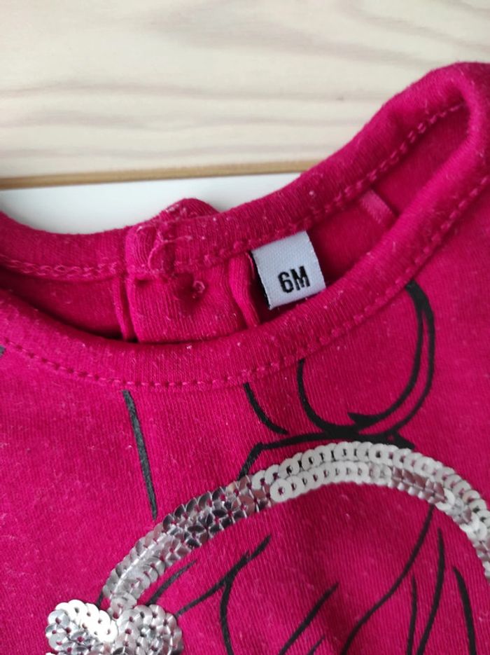 Ensemble tee-shirt/legging/chaussettes fille 6mois - photo numéro 2