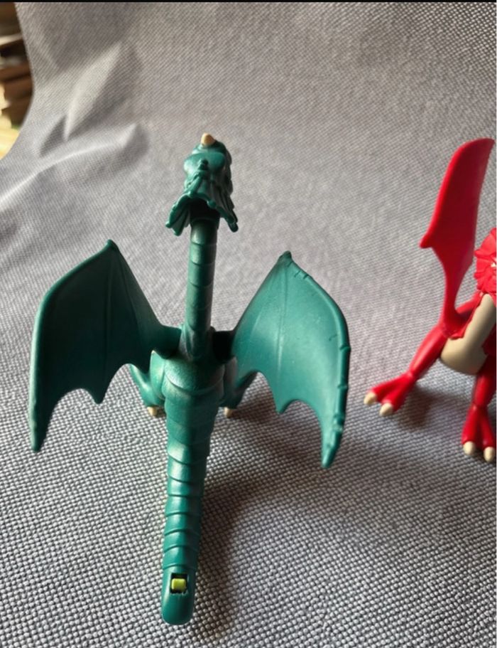 2 dragons articulés pattes et gueules playmobil 4160 calendrier de l avent  Environ 11x 14cm - photo numéro 2