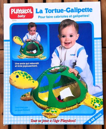 Playskool Baby La Tortue-Galipette – Jouet gonflable vintage 1986 MB
