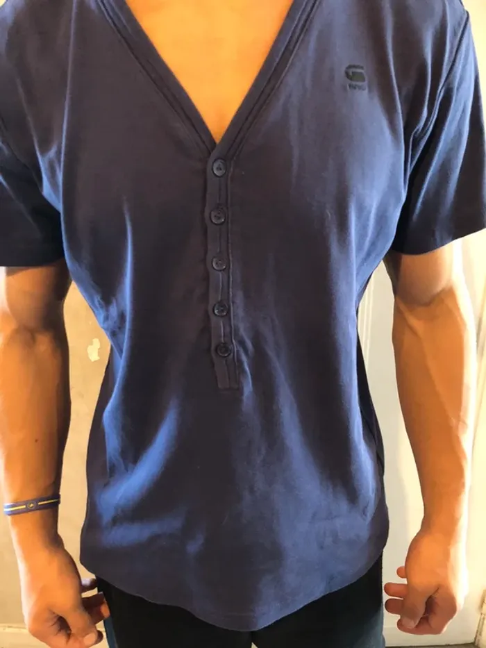 T-shirt G-Star Raw col V taille M - photo numéro 3