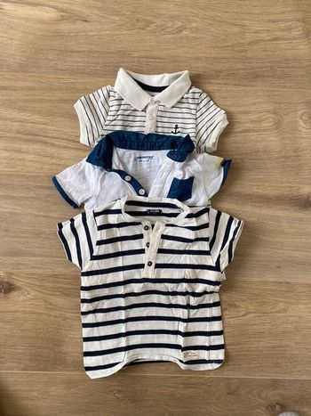 Lot t shirt Polo 12 mois