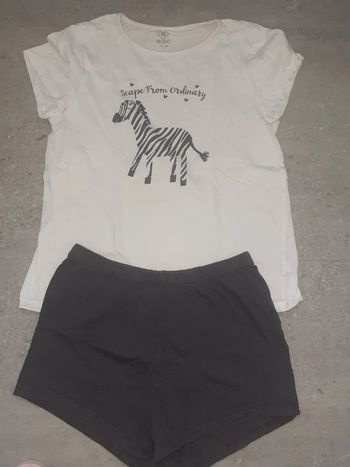 Pyjama été  Short zèbre