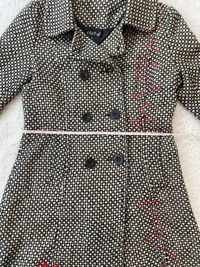 Veste esprit Desigual - chiné noir et blanc - photo numéro 3