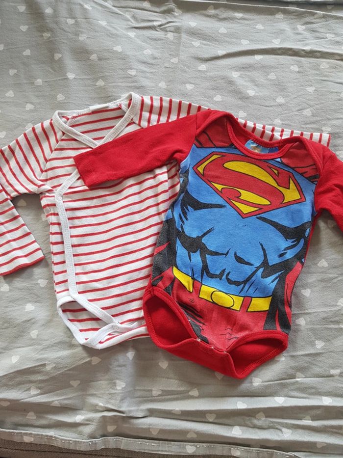 Lot de 2 bodys manches longues
