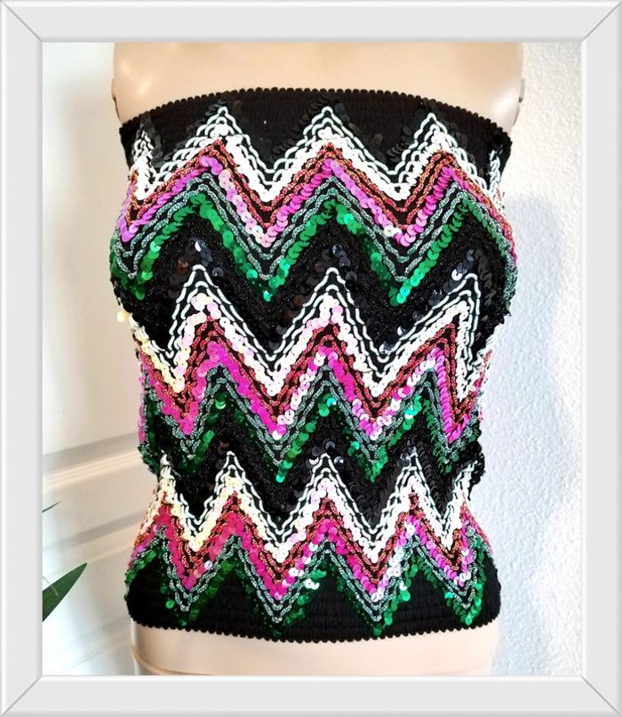 Top bustier à sequins sweewë taille S