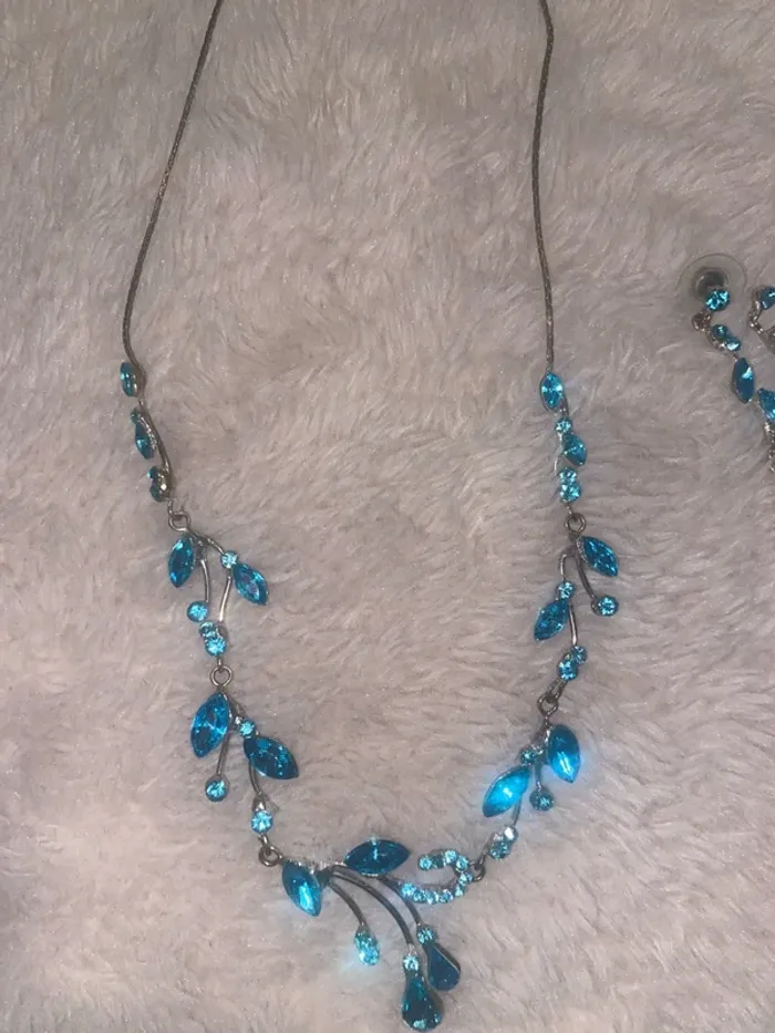 Parure de bijoux cristal bleu - photo numéro 7