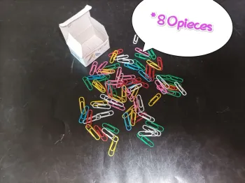 Boîte de 80 trombones couleur
