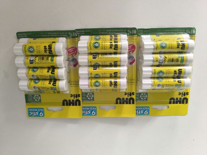 Lot de 27 colles uhu - 3x9