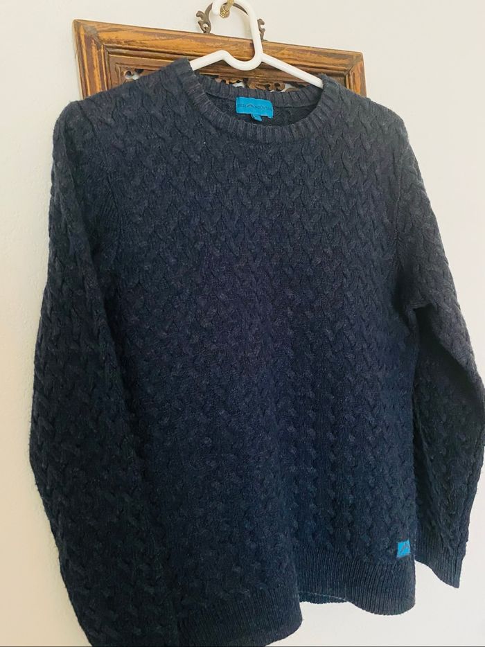Pull tricot homme bleu marine S - photo numéro 6