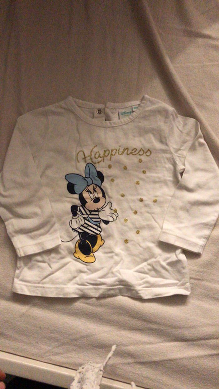 T-shirt manche longue minnie