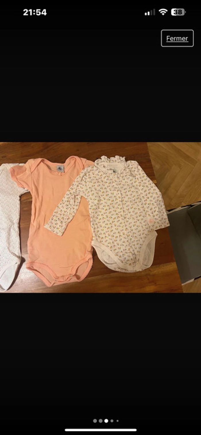 Bodies fille 12 mois petit bateau - photo numéro 3