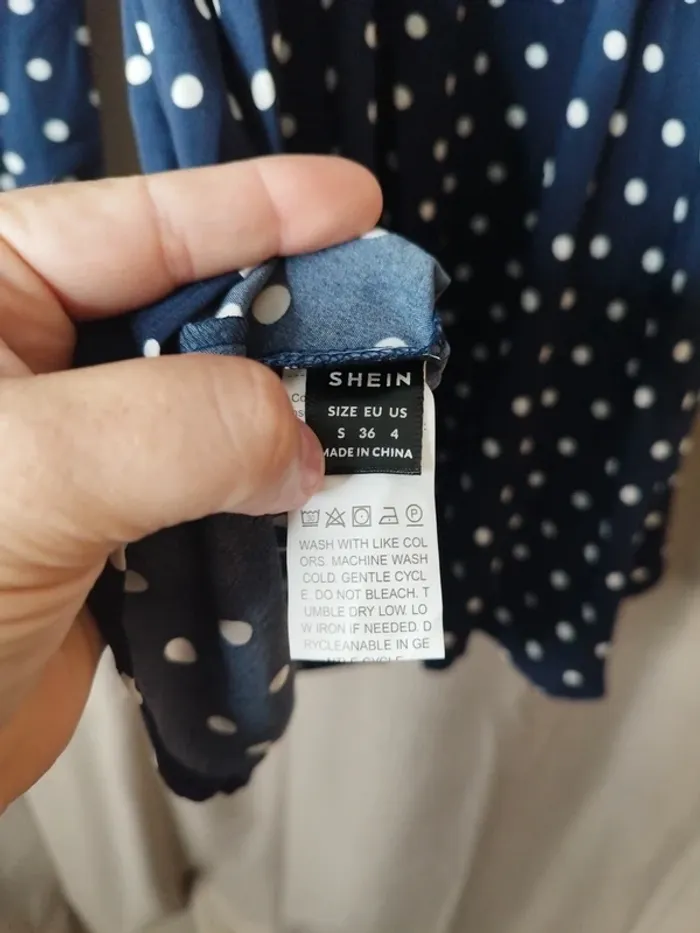 Robe manches longues à pois - photo numéro 5