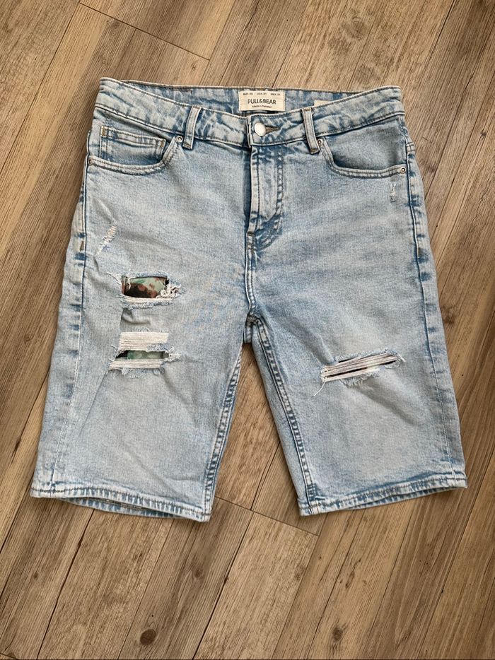 Bermuda en jean pull and bear taille 40