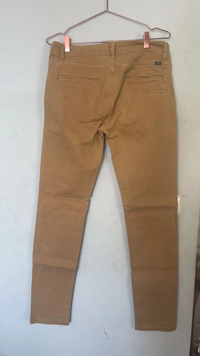 Pantalon moutarde chino parfait état - photo numéro 3